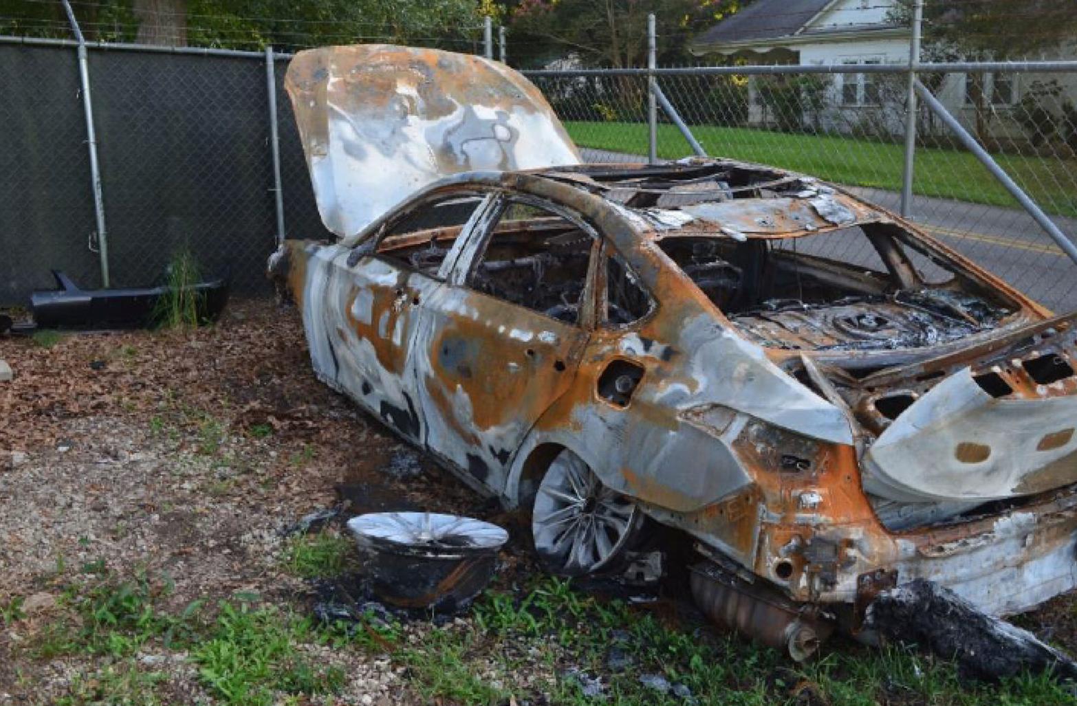 Vehicle fire ruled arson